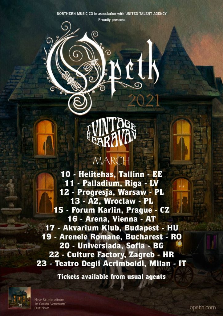 OPETH - In tour in Europa a marzo 2021