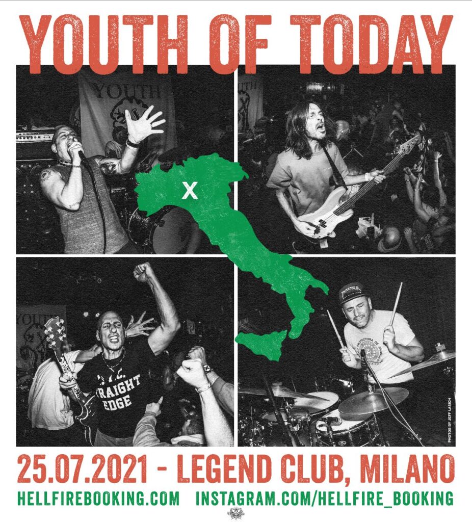 YOUTH OF TODAY - A luglio a Milano