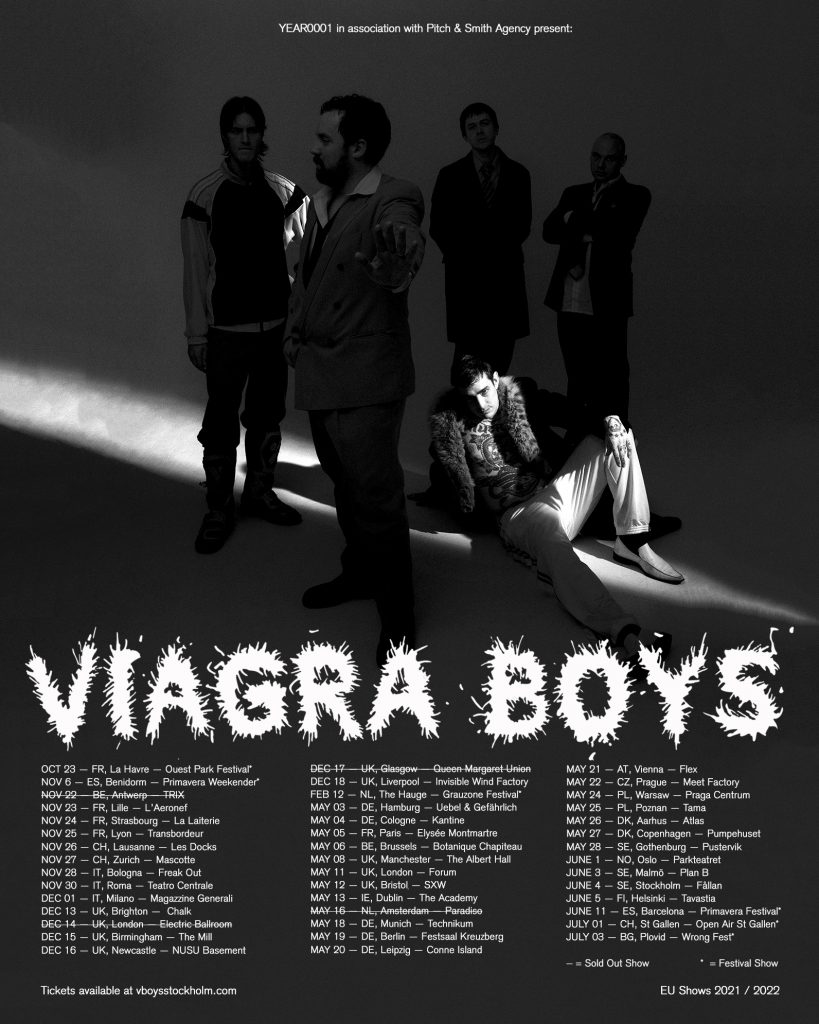 VIAGRA BOYS - Al via il mini tour italiano