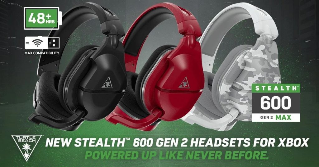 TURTLE BEACH SVELA LE STEALTH 600 GEN 2 MAX E LE STEALTH 600 GEN 2 USB, NUOVE CUFFIE GAMING WIRELESS