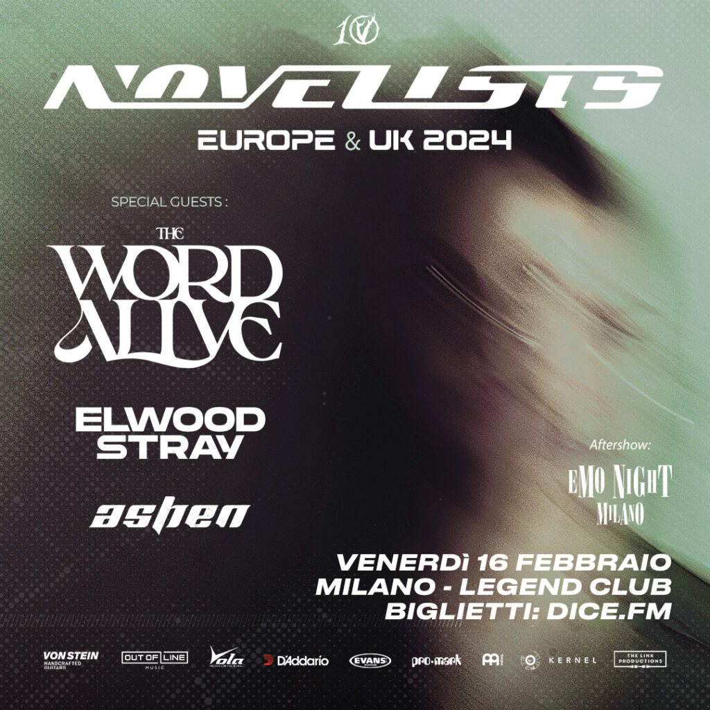 NOVELISTS & THE WORD ALIVE - Una data a Milano nel 2024!