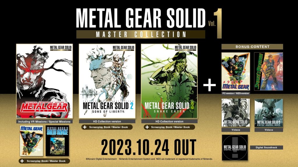 METAL GEAR SOLID: MASTER COLLECTION Vol. 1 - Disponibile ora per Nintendo Switch™, PlayStation®5, PlayStation®4, Xbox Series X|S e Steam® 